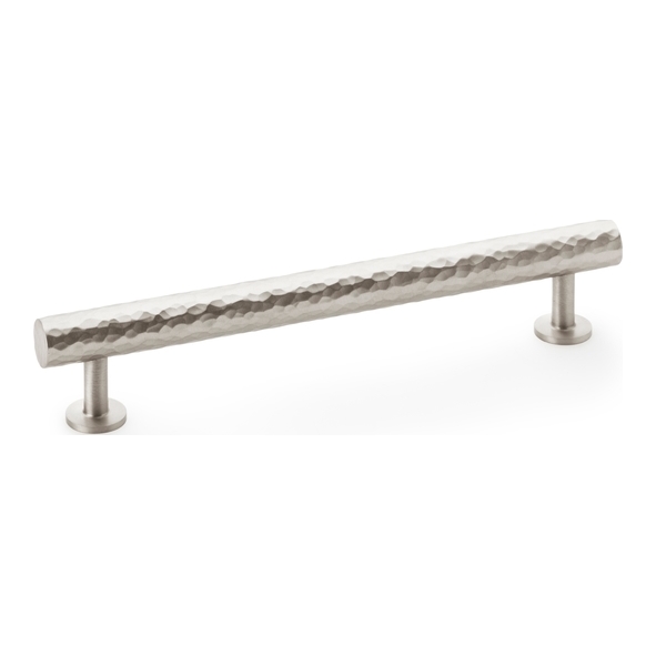 AW817-160-SN • Satin Nickel • Alexander & Wilks Leila Hammered Cabinet Pull